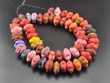 Vintage Venetian Style African Carving Beads 18mm Multi color beautiful Strings picture