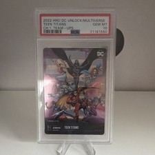DC Teen Titans - 2022 DC Unlock - CH. 1: Team Ups - PSA GEM MT 10 picture