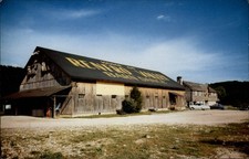 Renfro Valley Kentucky Big Barn Saturday night dances cars ~ 1950-60s postcard picture