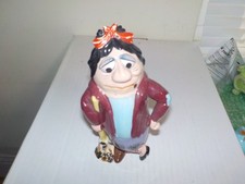 Vintage 1960s Kreiss Psycho Ceramics Cleaning Lady Smoking Cigarette picture