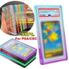 For PSA CGC Slab Guard Gradient Glitter TPU Bumper PC Protector Graded Card Case picture