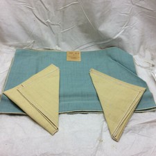 3 Place mats 2 Napkins Vintage Woraco Fabrics by JOMAC Blue & Yellowish picture