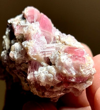 275 Carats Beautiful Pink Tourmaline Crystal Bunch Specimen from Afghanistan picture