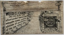 c1913 Weed Anti-Skid Chains Auto Advertising Cover Armentrout Washington DC picture