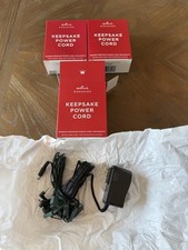 3 Hallmark KEEPSAKE POWER CORD 7 Ornaments Power Supply Adapter 2017-2024 New picture