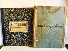 Vtg collectible personal recipe book lot  family recipes my recipe book 1950s? picture