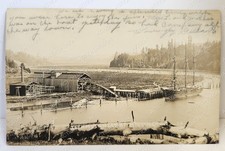 RPPC Millington Oregon ISTMUS Inlet Lumber Sawmill 3 Masted Sailing Ship 1911 picture