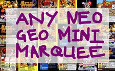 Neo Geo Arcade Mini Marquees/Signs [SELECT ANY GAME] (5.45