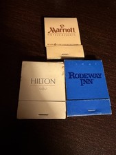 Vintage Marriott Hotels & Resorts, Rodeway Inn, and Hilton Hotel Matchbooks picture