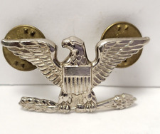 Military Eagle Sterling Silver US Air Force Corps Badge Pinback Pin 1 1/2