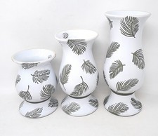 Temp-tations 3 pc Flowers & Flames: Candle Holder & Vase, PALM T49320 picture