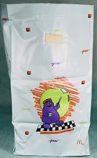 1988 McDonald's Vinyl GRIMACE Happy Meal Lunch Bag NEW OLD STOCK  NEVER USED picture