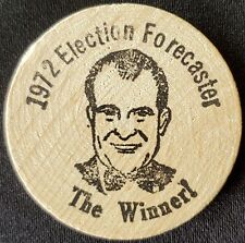 1972 US President Richard Nixon The Winner Election Forecast Wooden Nickel picture