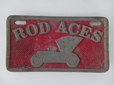 Vintage Chicago ROD ACES Cast Aluminum Car Club Plaque picture