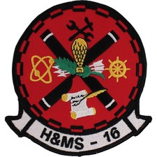 Marine Headquarters and Maintenance Squadron H&MS-16 Patch Sew-On (4 1/2