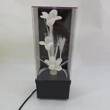 Vintage MCM Fiber Optic Flower Lamp Light Color Changing TESTED WORKS Video picture