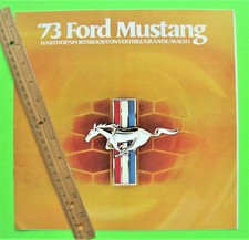 1973 FORD MUSTANG HUGE 14-pg COLOR CATALOG Brochure MACH 1 Convertible XLNT+ picture