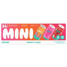 Alani Nu Mini Variety Pack 8.4 oz 24 Cans Orange Kiss Pink Slush Cherry Slush picture