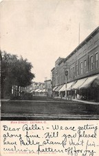 E85/ Leetonia Ohio Postcard Columbiana County 1907 Main Street Stores 24 picture