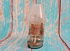 Vintage Made-in-India Kerosene Lantern: Rustic Metal Camping Light Collectible picture
