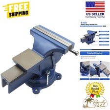 Durable 6-Inch Bench Vise with Easy-Use 360° Swivel Base - Home Tool Essential picture