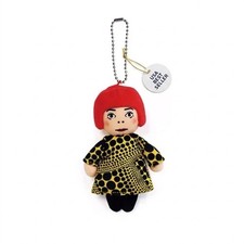 10cm New Yayoi Kusama humanoid Polka-dot No face Man keychain bag hanging picture