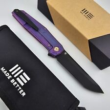 WE Knife Shadowfire Folding Knife Anodized Purple Titanium Handle 20CV WE22035-1 picture