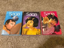 Saga Book 1, 2 & 3 Image Comics Deluxe Edition Hardcover Lot Brian K Vaughan picture