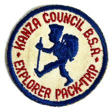 Kanza Council Boy Scouts BSA Explorer Pack-Trip embroidered patch 1950's rare picture