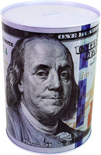 Hucha billete 100 dolares 5 7/8