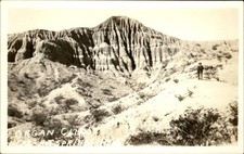 Oregon CA Desert Badlands Bazo c1900s-20s Real Photo Vintage Postcard picture