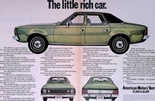 1969 The Little Rich Car American Motors Hornet Print Ad Life Oct 3 two pgs picture