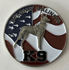 FBI K9 Belgian Malinois Hero Challenge Coin picture