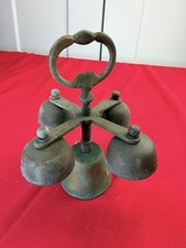 Vtg Brass 5 Cup Catholic Church Altar Bell Sanctus Communion Mass Chime 5.5