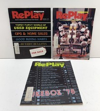 RePlay Magazine Lot x 3 Arcade Jukebox Pinball Ads February March April 1978 picture