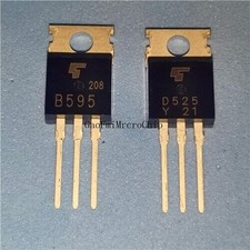 5PAIR/10PCS 2SB595 + 2SD525 B595 + D525 TO-220 Power Transistors picture