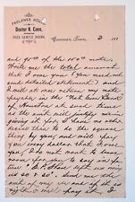 1880s Letter Faulkner House Hotel Cameron TX  Texas  R.E. Gish & Co Lynchburg VA picture