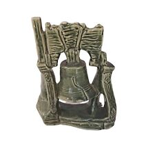 Liberty Bell Vintage Ceramic Green Independence Philadelphia USA picture