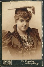 N298 Mayo Cut Plug Actresses ()Black Border),  Lillian Russell  #6, Good picture