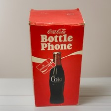 Vtg 1983 Coca-Cola Bottle Shape Landline Phone Coke Telephone Original Box NEW picture