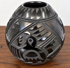 Mata Ortiz Martin Olivas Quintana Master Potter Museum Quality Piece 6.5x5” picture