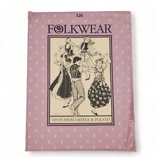 Folkwear Sewing Pattern 126 Vests From Greece & Poland 1982 New Uncut picture
