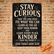 Inspirational Yard Metal Sign Funny Outdoor Wall Art Aluminum Decor 8x12 picture