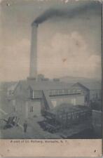 Postcard A Part of Oil Refinery Wellsville NY picture