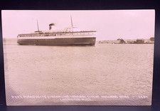 Vintage R.P.P.C. Photograph postcard Pere Marquette Streamline Ferry picture