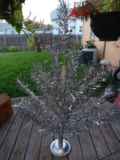 Vintage 3 Foot Aluminum Christmas Tree -21 Branch Tomar Imperial Stainless Metal picture