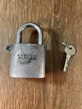 Vintage Sargent & Greenleaf 826C High Security Padlock W/ Key,US Military,1977 picture