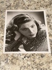 Lauren Bacall 1944 Warner Bros Promotional Photo 8x10 B&W Portrait picture
