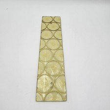 VINTAGE MCM  Imperialites Yellow Coke Bottle Pendant Light Fixture glass panel picture