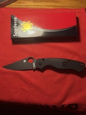 Spyderco Paramilitary 2 Lightweight CTS-BD1N Black Blade Black FRN PM2 C81PBBK2 picture